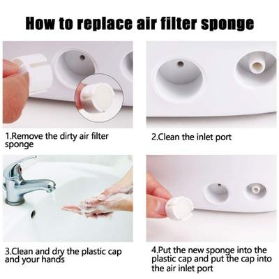 Sahyog Wellness Air Filter Replacement Round Sponge for Nebulizers - White 16's - Nebulizer & Vaporizer
