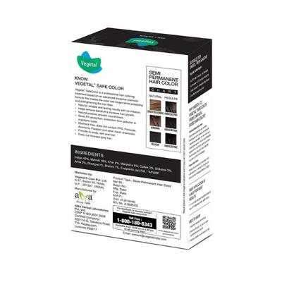 Vegetal Safe Color+ Hair Color - Soft Black 50 gm - Crème