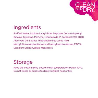 Clean & Dry Wash 90 ml - Intimate Care