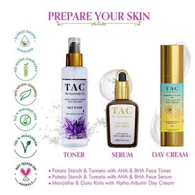 TAC The Ayurveda Co. AHA and BHA Face Serum 30 ml - Personal Care (Ayush)