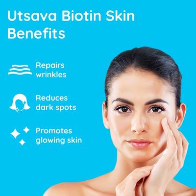 Nector Utsava Biotin Sugar Free Tablet - Blueberry 30's - Hair & Skin