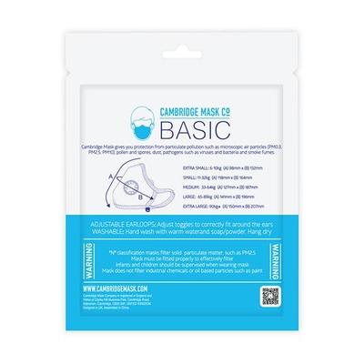 Dettol Cambridge Basic N95 Mask - Anti Virus, Reusable & Washable (Navy Blue, XL) - Face Mask