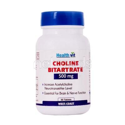 Healthvit Choline Bitartrate 500 Mg Tablets 60'S - Vital Health