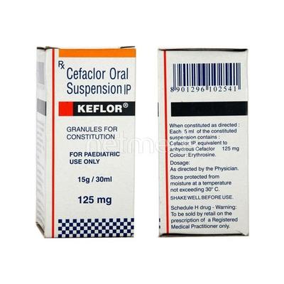 Keflor 125mg Dry Syrup 30ml - Bacterial Infections-Cep