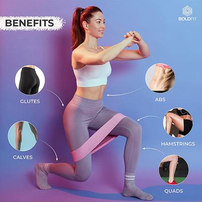 Boldfit Fabric Resistance Hip Band - Light 1's - Workout Essentials