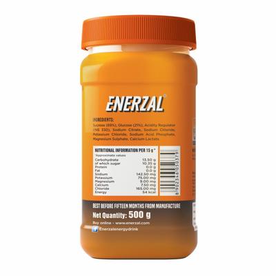 Enerzal Orange Powder 500gm - Energy Drinks