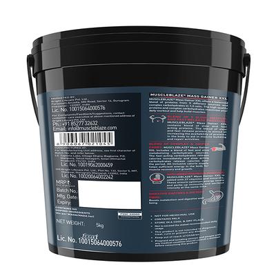 MuscleBlaze Mass Gainer XXL Powder - Chocolate 5 kg - Workout Essentials
