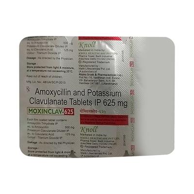 MOXINCLAV 625 Tablet 6's - Bacterial Infections-Pen