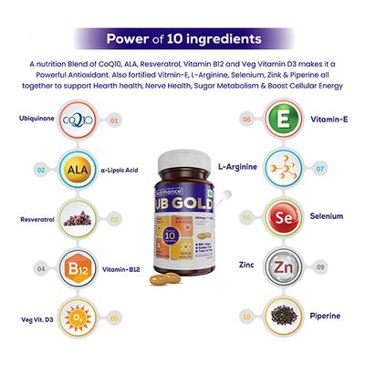 Jubilant Nutrihance UB Gold 150mg of CoQ10 Veg Softgel Capsule 60's - Co-Q