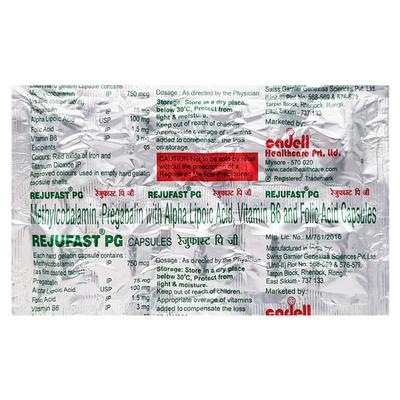 REJUFAST PG Capsule 10's - Neuropathic Pain-Dru