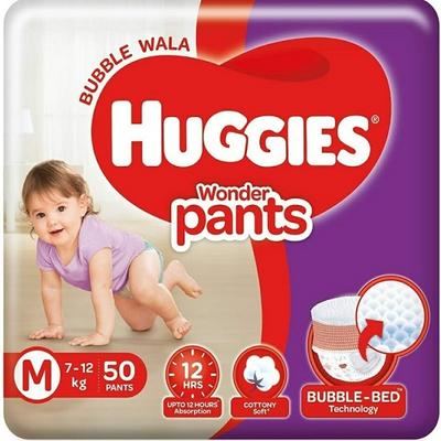 Huggies Wonder Pants Diapers (M) 50's - Diapers & Wipes