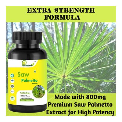 Puraberry Saw Palmetto 800 mg Veg Capsule 60's - Herbal Dietary Supplement