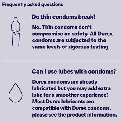 Durex Condoms - Extra Time 3's - Plain/Flavoured Condoms