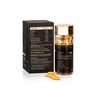 PAX Naturals Omega 3 Fish Oil 1000 mcg Capsule 60's - Omega Fish Oil Fatty Acids