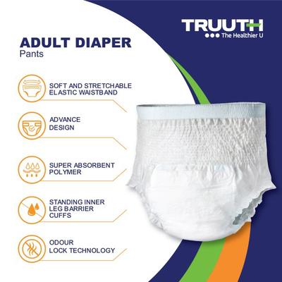 Truuth Adult Pull Up Diaper Pants (L) 10's - Adult Diapers & Pads