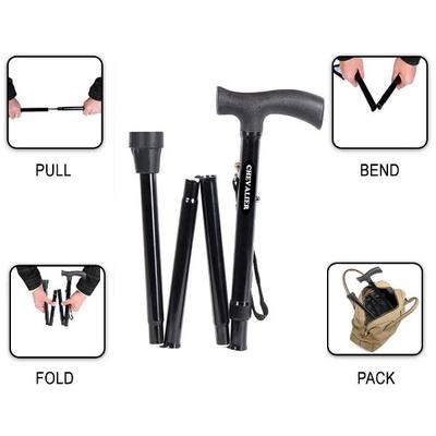 Chevalier Adjustable Walking Stick - Black - Walker & Walking Stick