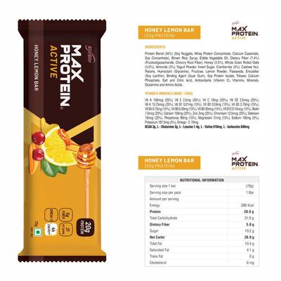 RiteBite Active Variety Energy Bar - Choco Fudge, Honey Lemon, Green Tea Orange, Choco Slim, Green Coffee Beans (Pack of 6) - Nutritional Bars
