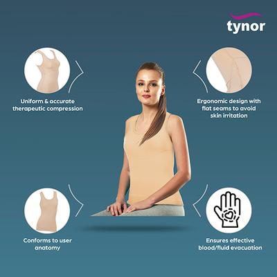 Tynor Compression Garment Vest (Sleeveless) - Normal (XL) (I 83) - Abdomen/Neck/Arm/Elbow Supports