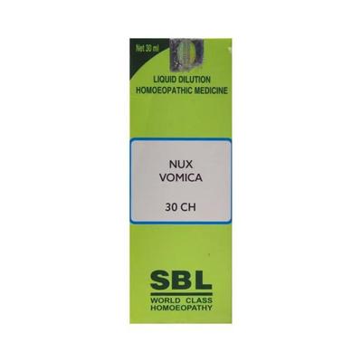 SBL Nux Vomica 30 Liquid 30 ml - Dilutions