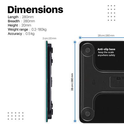 Vandelay Spirit Series Body Weighing Scale - Squiggly Lines - Health Monitoring Devices