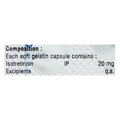 REGISO 20mg Capsule 10's - Acne-Acn