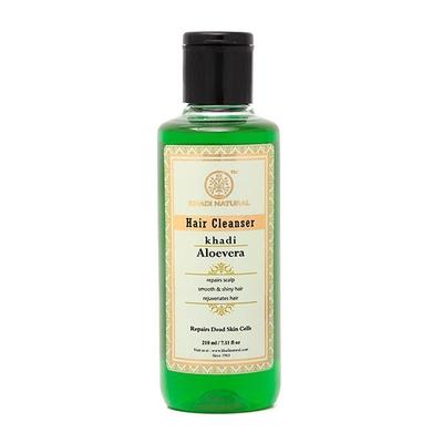 Khadi Natural Hair Cleanser - Aloevera 210 ml - Shampoos