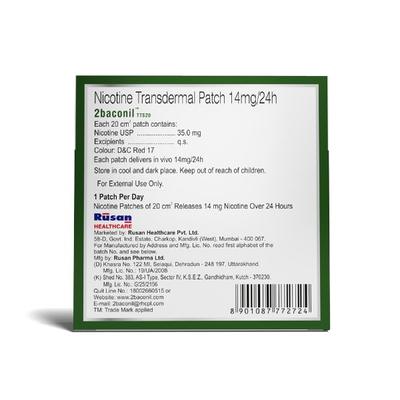 2baconil TTS20 14mg Patch 7'S - Nicotine Patch