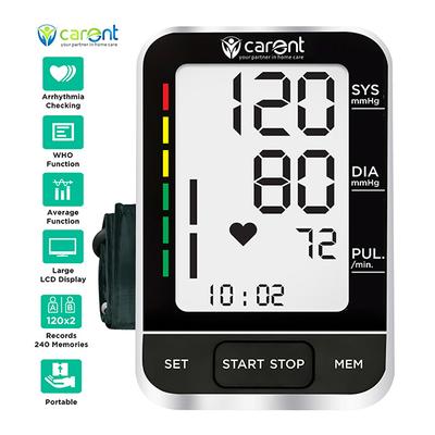 Carent Arm Blood Pressure Monitor (B51) - Blood Glucose Monitors/Test Strips