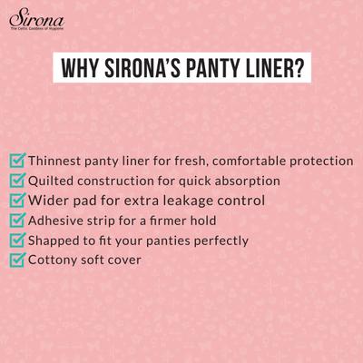 Sirona Panty Liners - Large 30's - Panty Liners