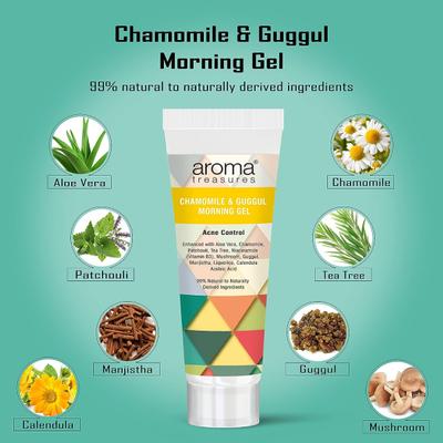 Aroma Treasures Total Confidence Kit (Face Wash, Gel & Night Serum) - Facial Kits