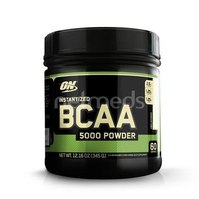 Optimum Nutrition (On) Instantized Bcaa 5000Mg Unflavored Powder 345Gm - Bcaa Supplements