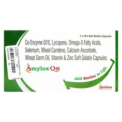 SMYLOX Q 10 Soft Gelatin Capsule 10's - Supplements-Vam