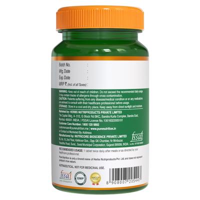 Pure Nutrition Papaya Fruit & Leaf Extract with Vitamin & Iron 600 mg Veg Tablet 60's - Calcium And Minerals