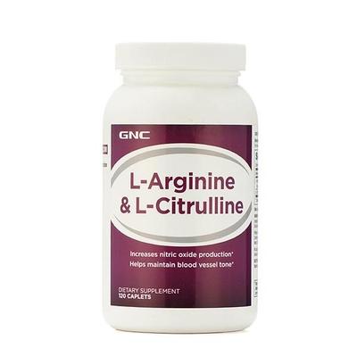 GNC L Arginine and L-Citrulline Caplet 120's - Amino Acids