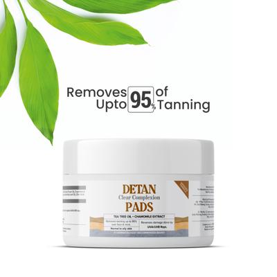 CGG Cosmetics De-Tan Clear Complexion Facial Pads- for All Skin Types 50 gm - Cotton Balls