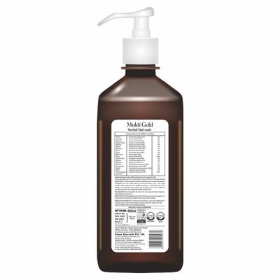 Axiom Mukti Gold Herbal Hairwash With Dispenser 400 ml - Shampoos