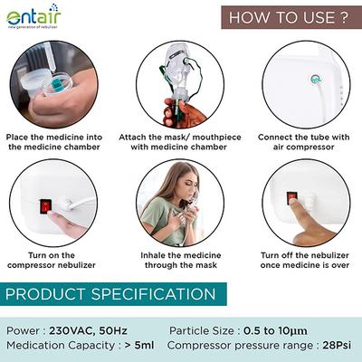 Entair Compressor Nebulizer (JK15) - Nebulizer & Vaporizer