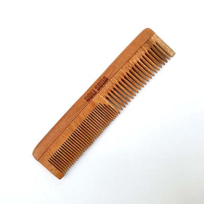 Goli Soda Double Tooth Neem Wood Comb 1's - Hair Combs