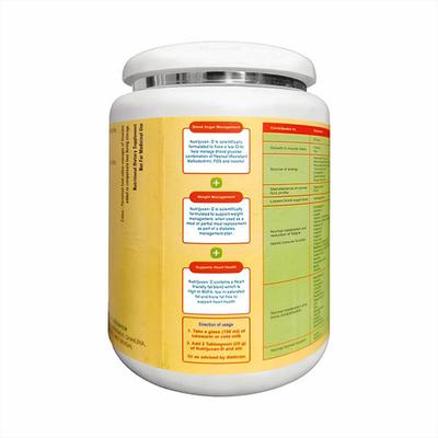 Nutrijuven-D Diabetic Care Powder with Zero Sugar - Vanilla (Pack of 2 x 400 gm) - Diabetes (Fitness)