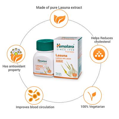 Himalaya Lasuna Tablet 60's - Pure Herbs