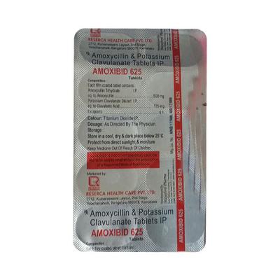 AMOXIBID 625 Tablet 10's - Bacterial Infections-Pen