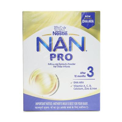 Nestle Nan Pro 3 (12 Months+) Powder 400 gm (Refill Pack) - Baby And Infant Supplements