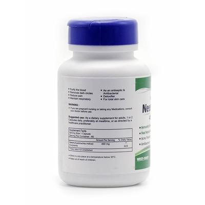 Healthvit Neem Care 400 mg Capsules 60's - Hair & Skin