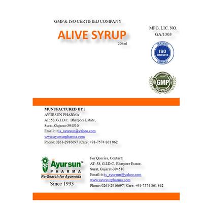 Ayursun Alive Syrup 200 ml - Digestive Care