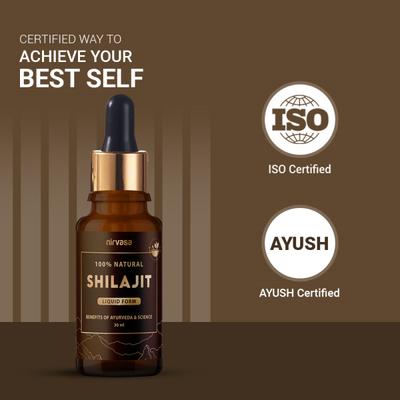 Nirvasa Shilajit Liquid (Pack of 6 x 30 ml) 1's - Sexual Care