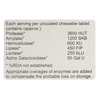 OVERZYME Sugar Free Tablet 10's - Digestion-Dig
