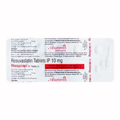 Rosycap 10mg Tablet 10'S - High Cholesterol-Dys