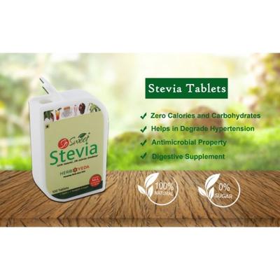 So Sweet 100% Natural 0% Calories Sweetener Stevia Tablets 200's - Sugar Substitute