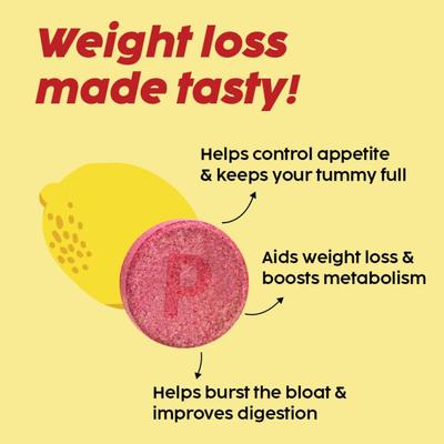 Plix Original Apple Cider Vinegar Effervescent Tablet - Lemon Masala (Pack of 4 x 15's) 1's - Apple Cider Vinegar - Acv