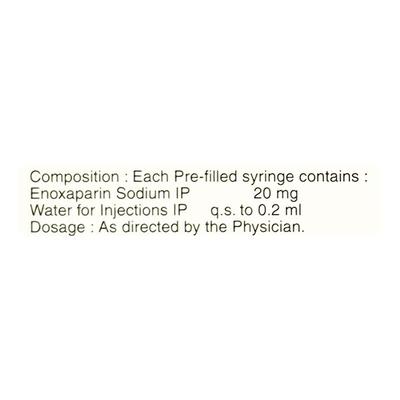 Exhep 20mg Injection 0.2ml - Blood Clot-Ant